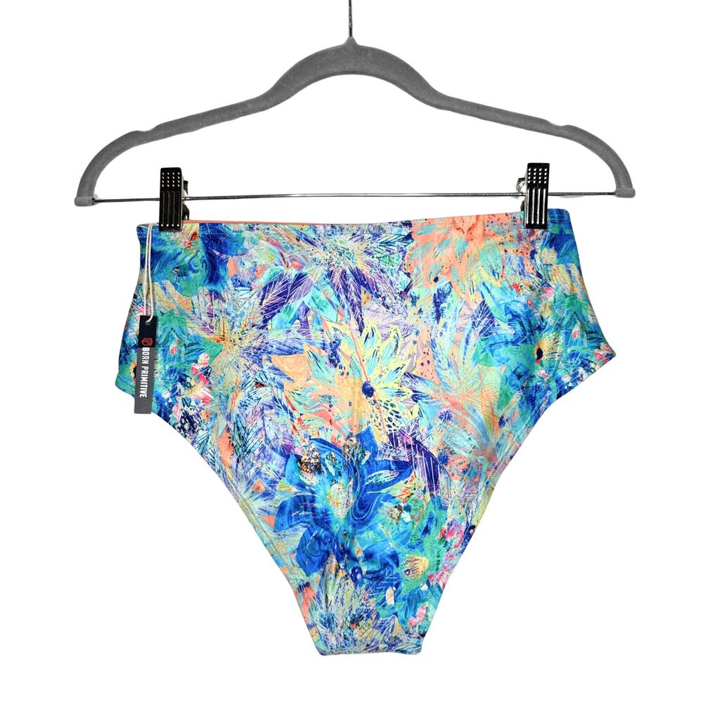Born Primitive Tropics Floral 4 Way Stretch Athletic Bikini Bottoms Size Small - Picture 10 of 10